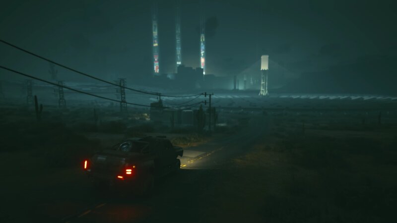 Truck on Desert Road — Green