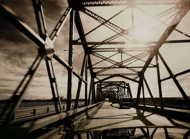 Truck on Truss Bridge