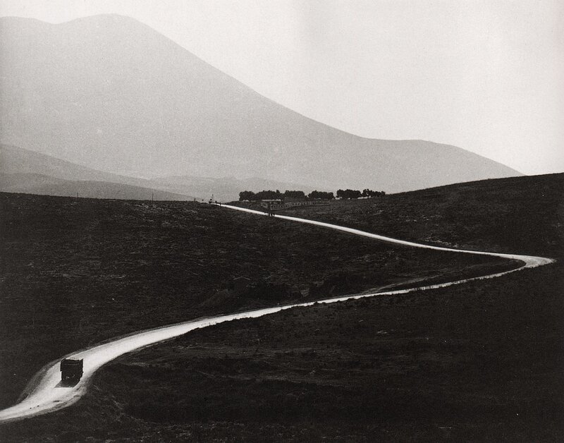 Truck on Winding Road — Black