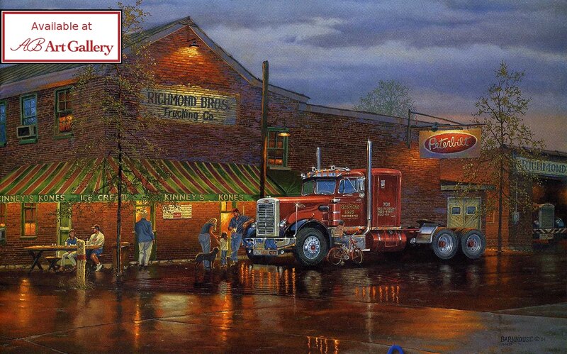 Truck Stop at Dusk