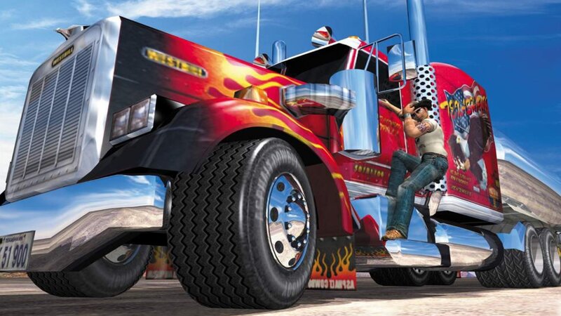 Truck with Flame Design