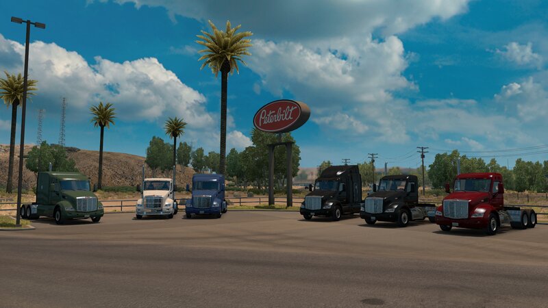 Trucks at Rest Stop