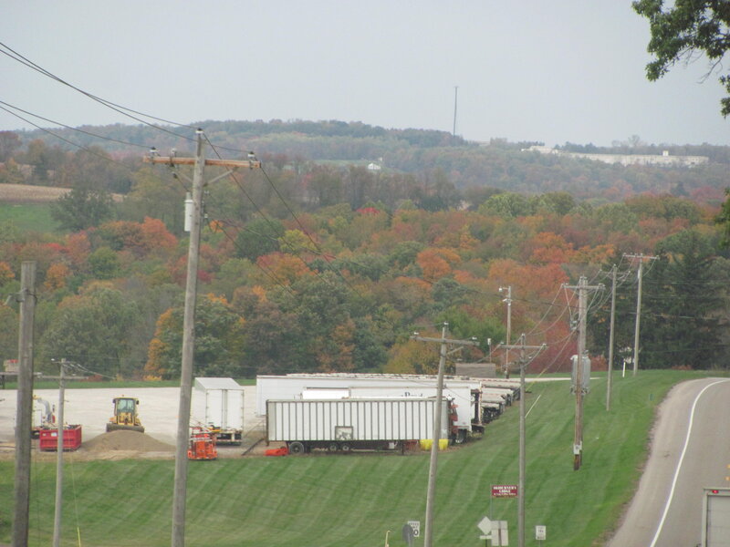 Trucks in a Lot