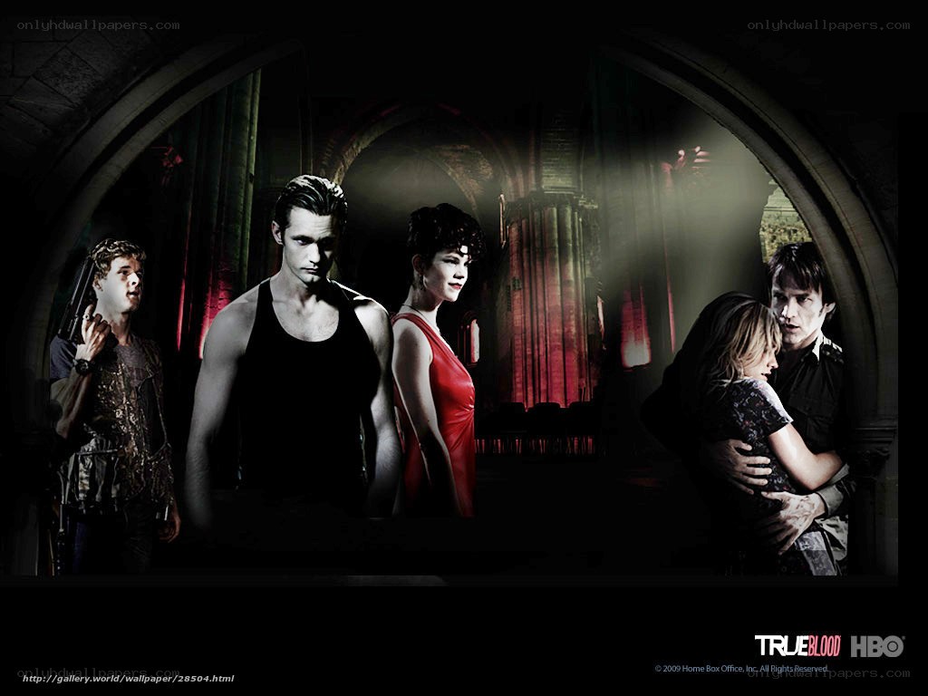 True Blood cast in cathedral
