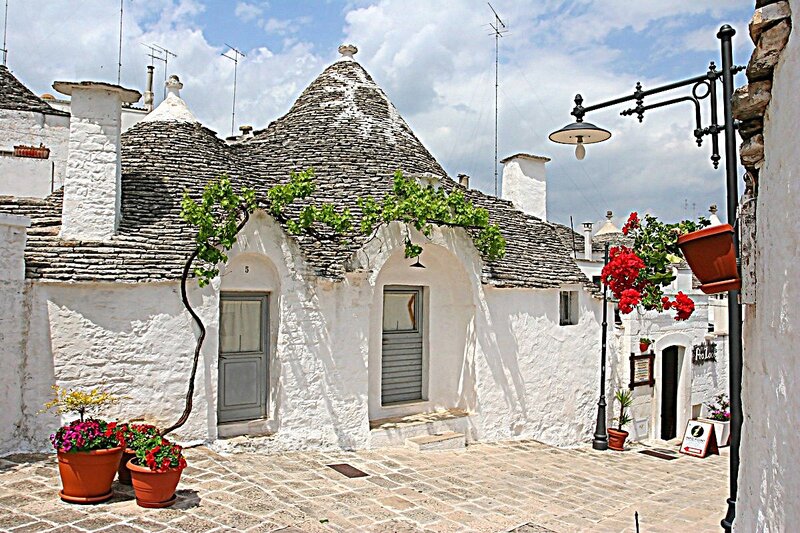 Trulli Houses in Alberobello — White, Serene