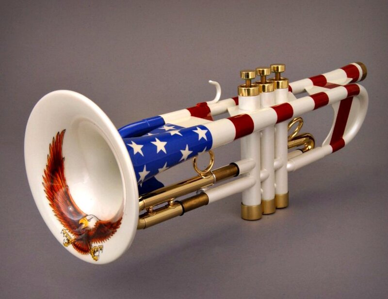 Trumpet with Eagle Design