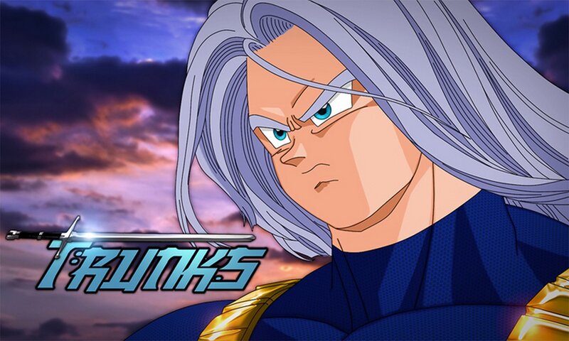 Trunks anime character portrait