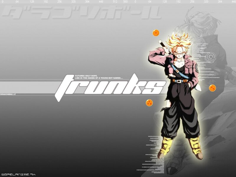 Trunks Holding Sword — Gray