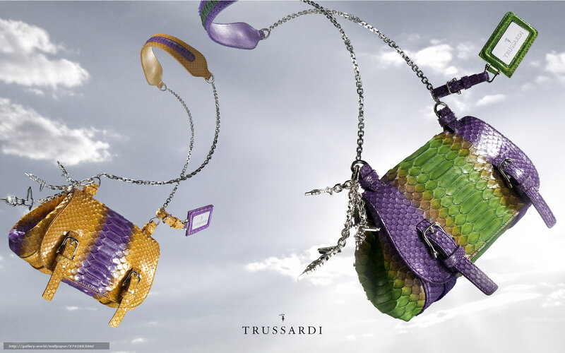 Trussardi handbags in sky