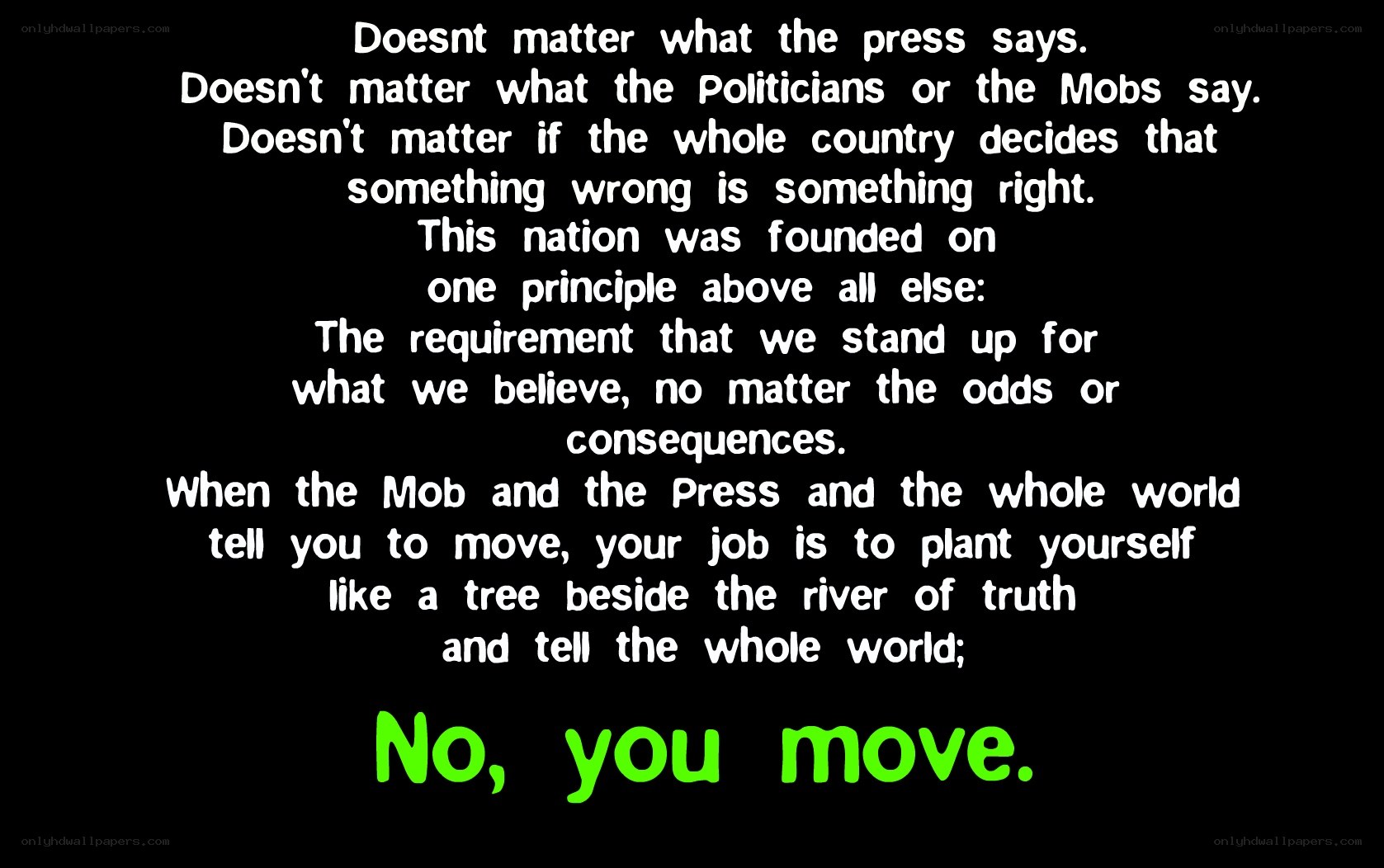 truth and conviction