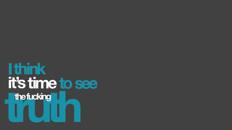 truth text graphic