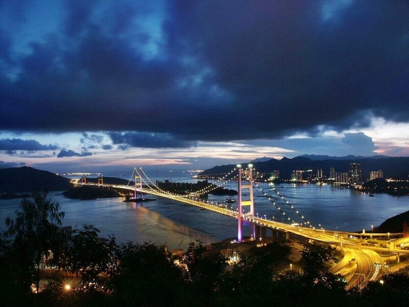 Tsing Ma Bridge at Night