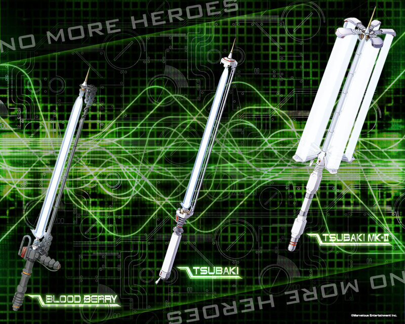 Tsubaki weapons from No More Heroes