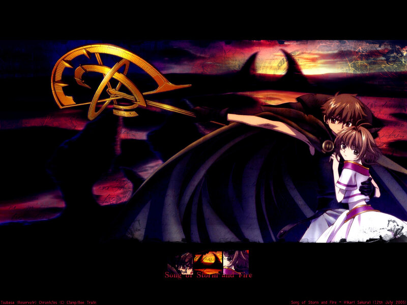 Tsukasa and Hikari in a dramatic scene