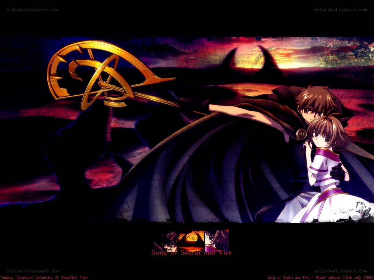Tsukasa and Hikari in a dramatic scene