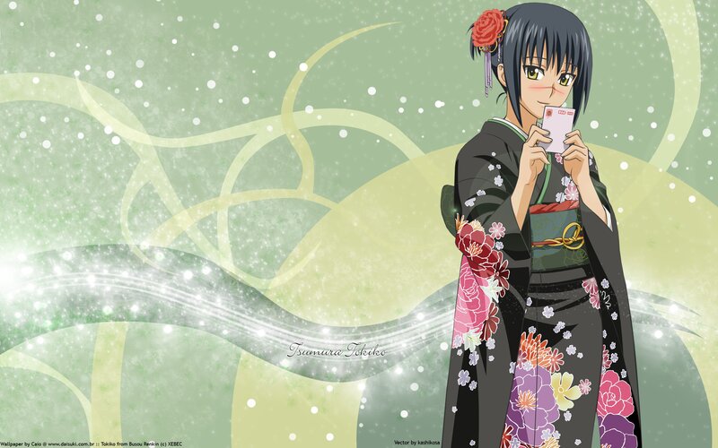 Tsumura Tokiko in kimono