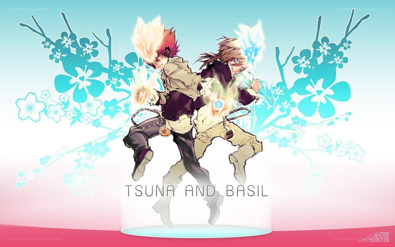 Tsuna and Basil in action