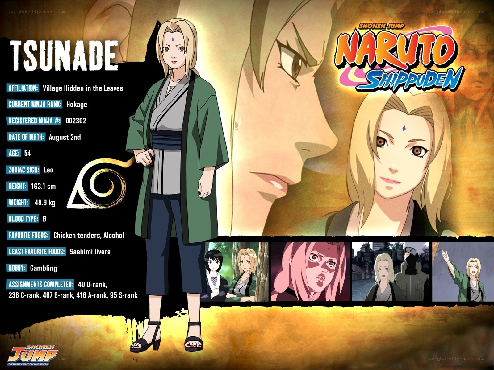 Tsunade character profile