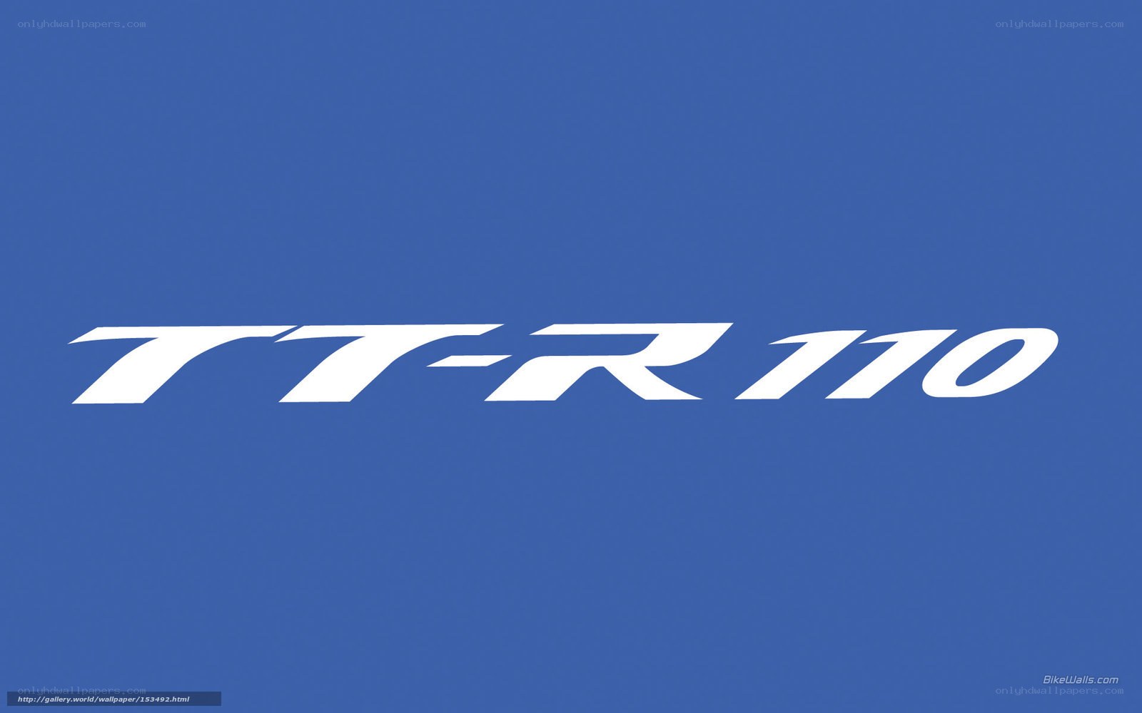 TT-R 110 logo on blue