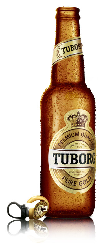 Tuborg Pure Gold beer bottle