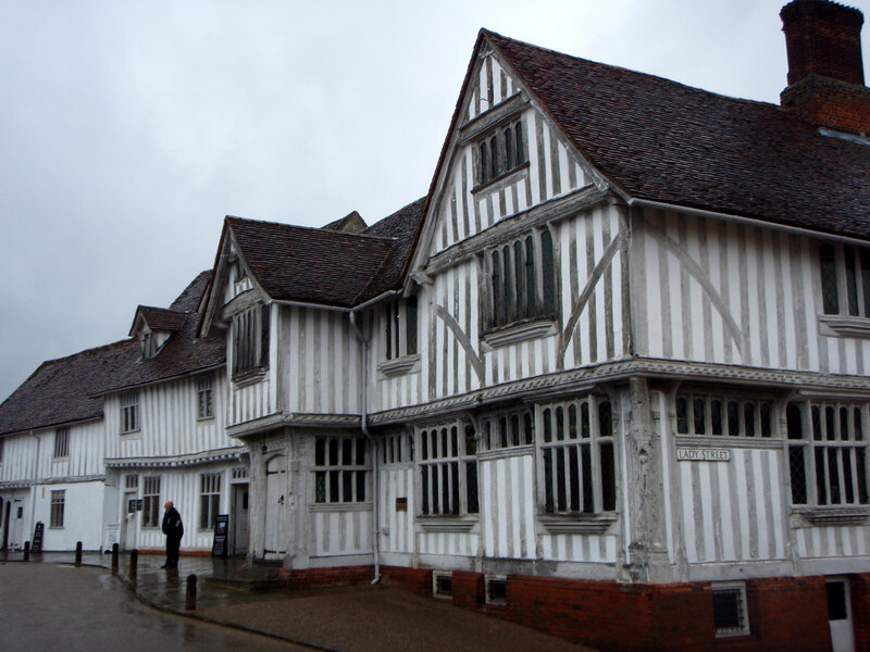Tudor-style Building — White