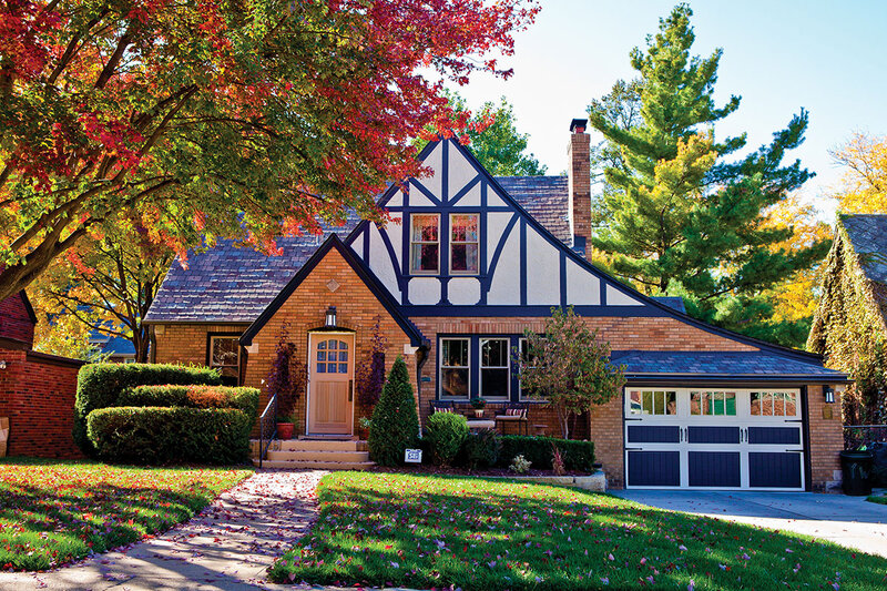 Tudor-style House — Green, Serene, Autumn