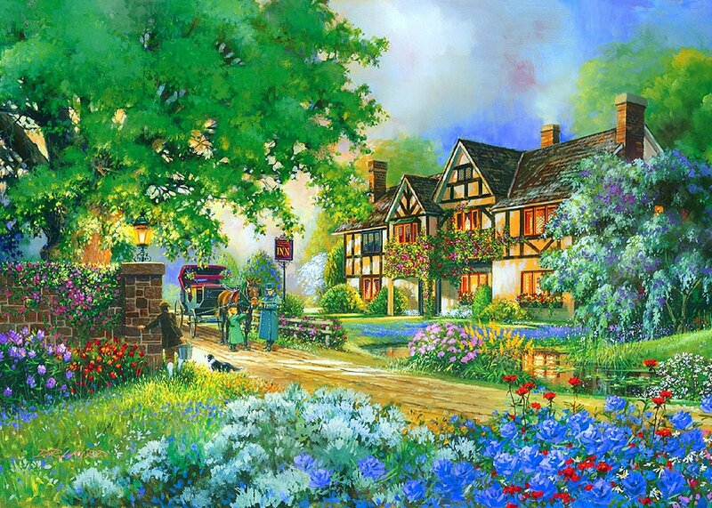 Tudor-style Inn — Green