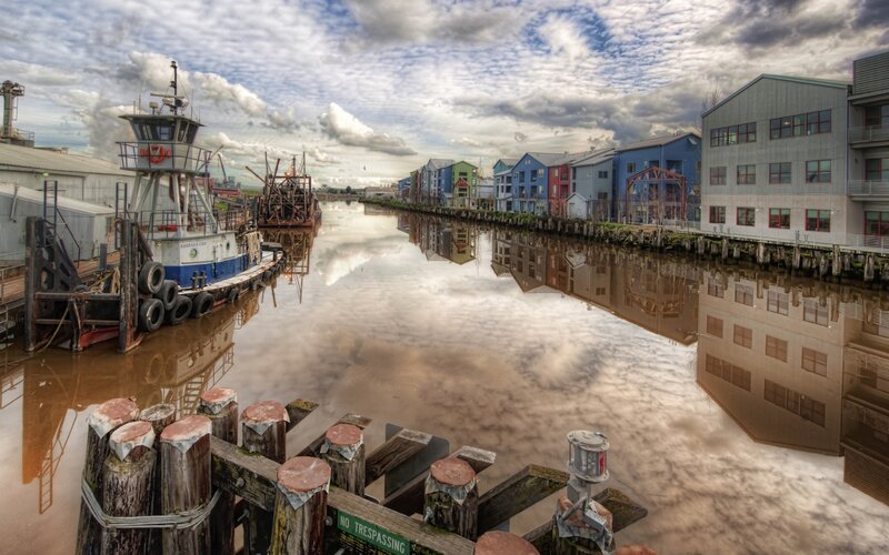 Tugboat in Canal