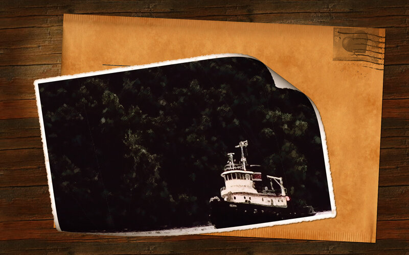 Tugboat in Dark Water