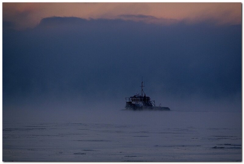Tugboat in Fog