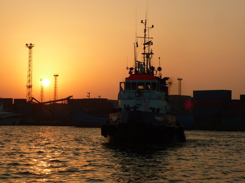 Tugboat in Harbor