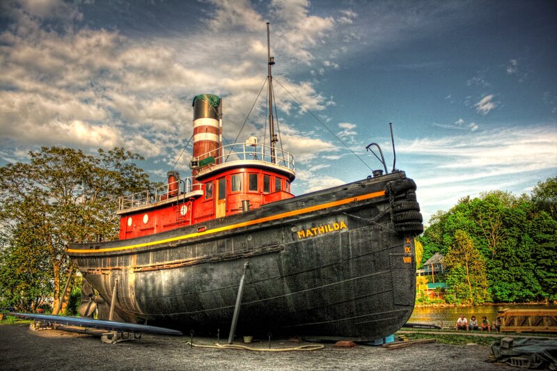 Tugboat Mathilda on display