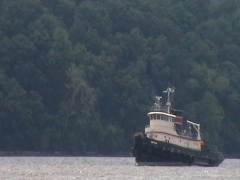tugboat on a river