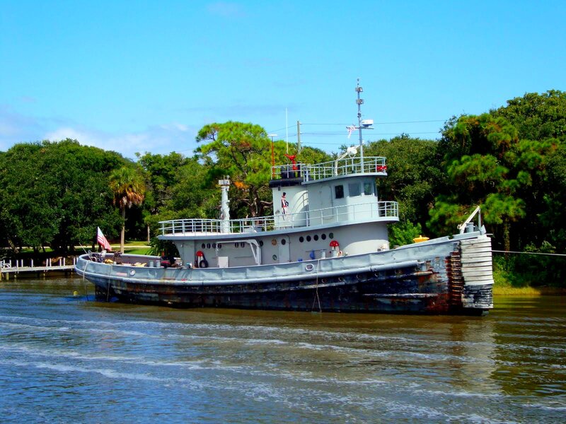 Tugboat on River