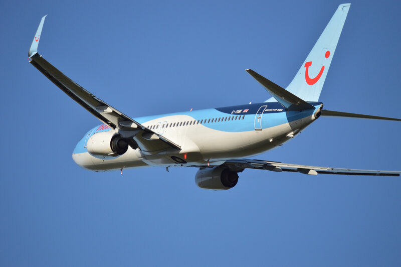 TUI Airplane in Flight