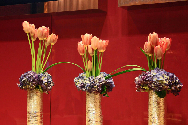 Tulip and Hydrangea Arrangements