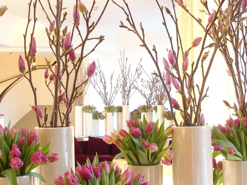 Tulip and Magnolia Arrangements