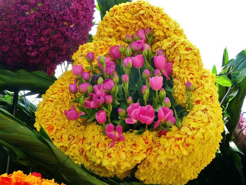 Tulip and Marigold Arrangement