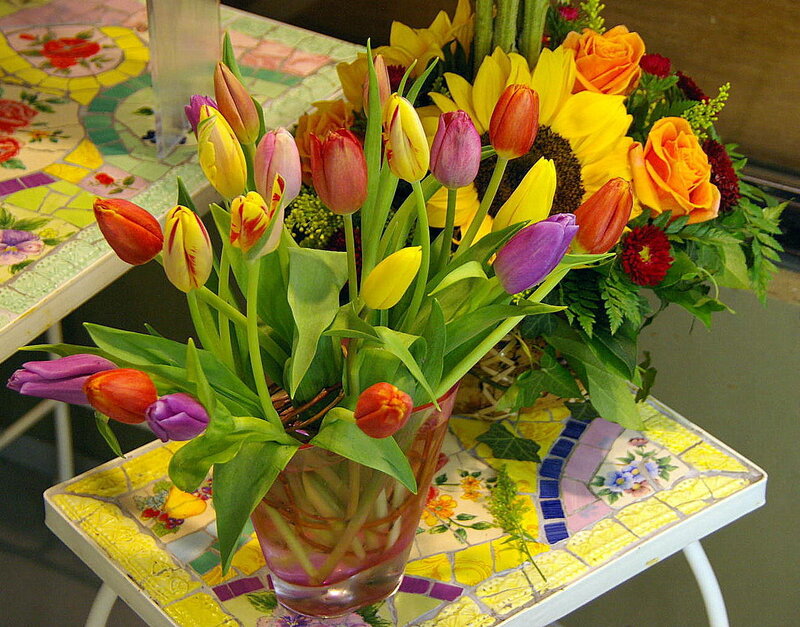 Tulip and Sunflower Bouquet