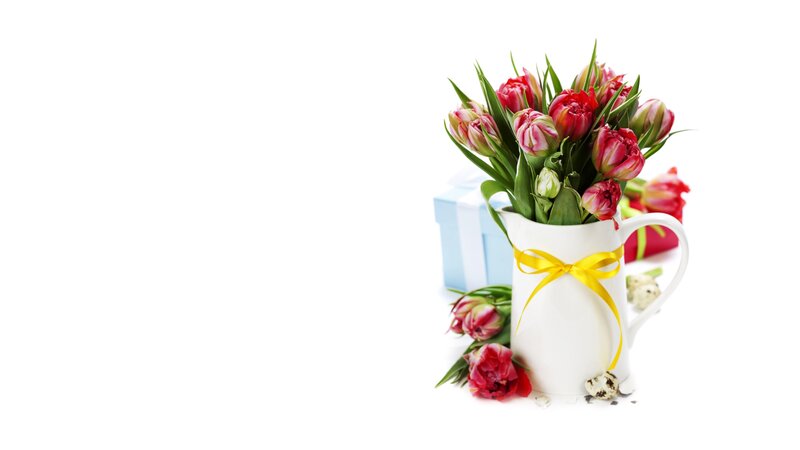 Tulip Bouquet in Pitcher