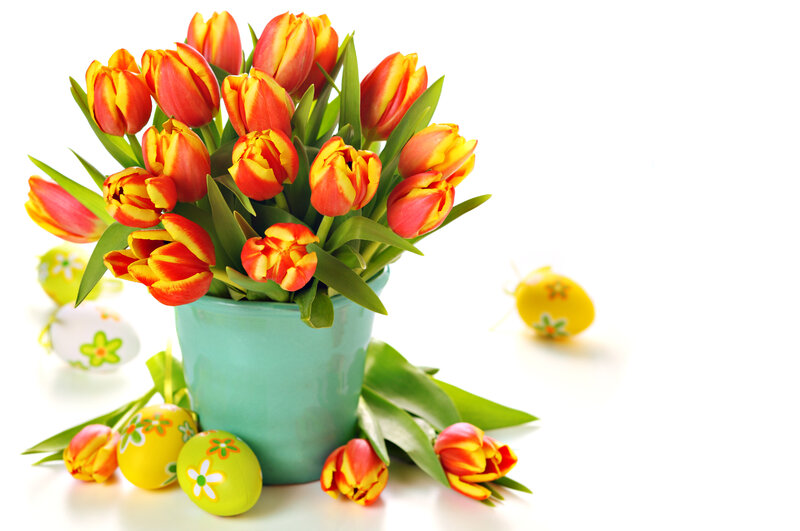 Tulip Bouquet with Eggs