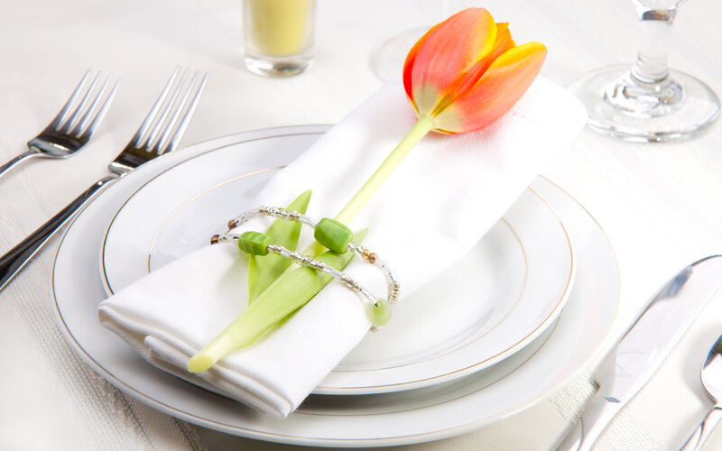 Tulip on Napkin
