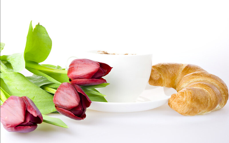 Tulips and Croissant