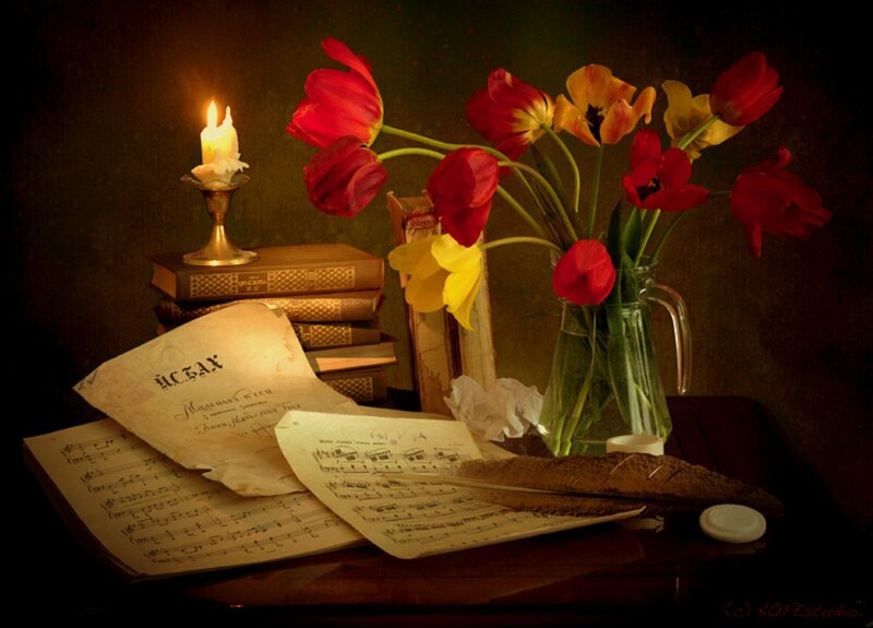 Tulips and Sheet Music