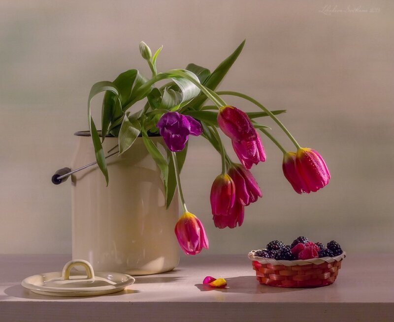 Tulips in a Can — Pink