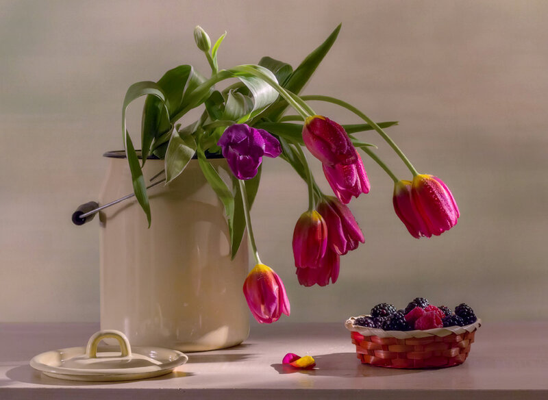 Tulips in a Can