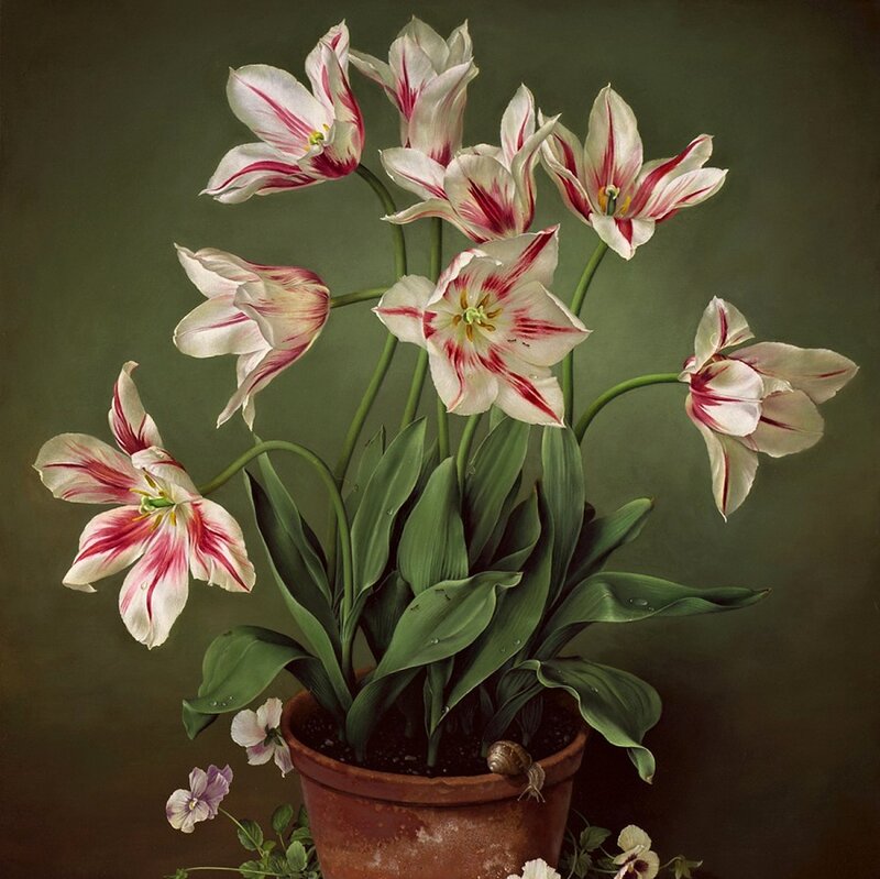 Tulips in a Pot — Green