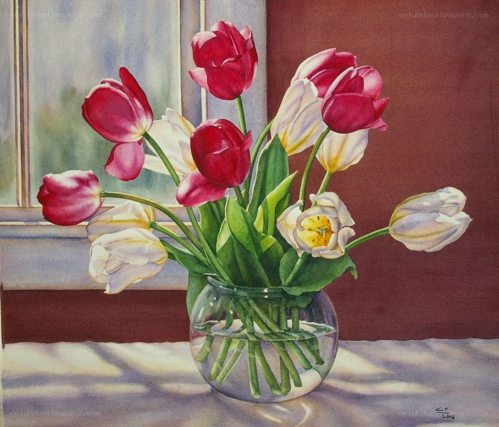 Tulips in a Vase