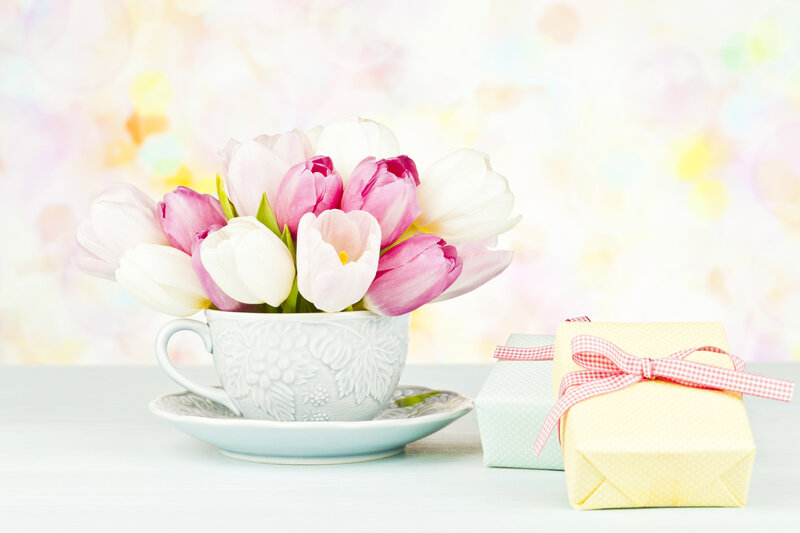 Tulips in Teacup