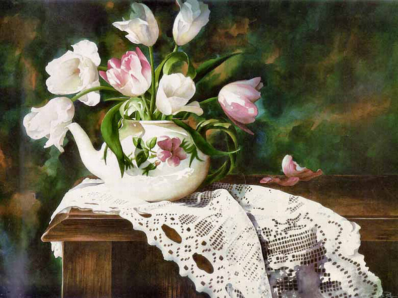 Tulips in Teapot